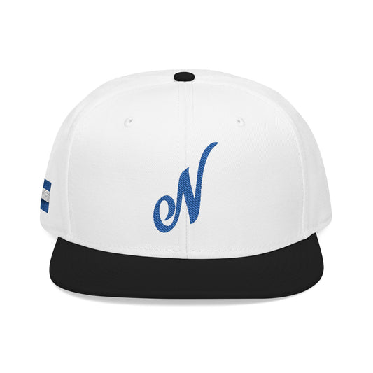 Nicaragua Flag Embroidered Snapback Hat