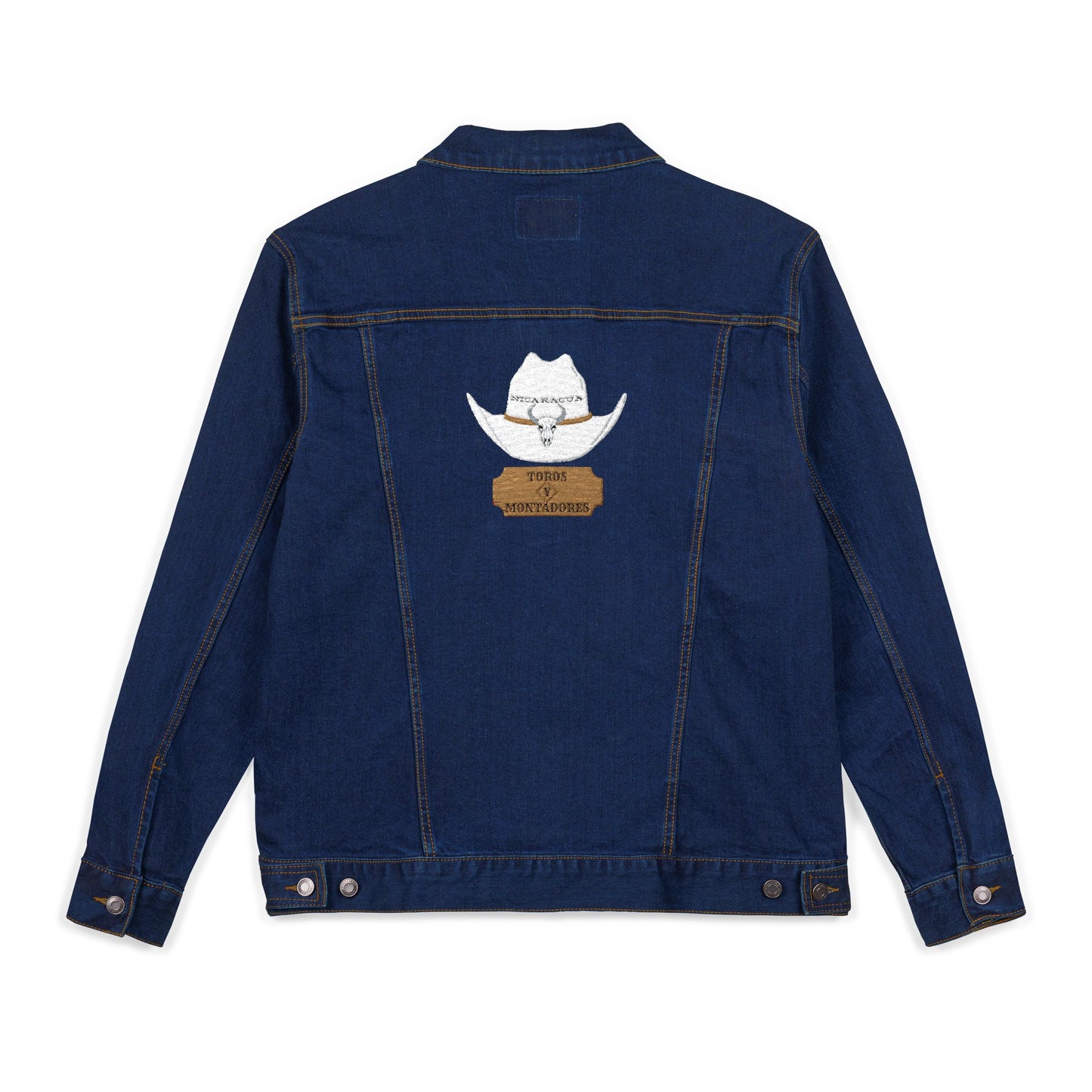 Toros y Montadores Embroidered Men's Denim Jacket