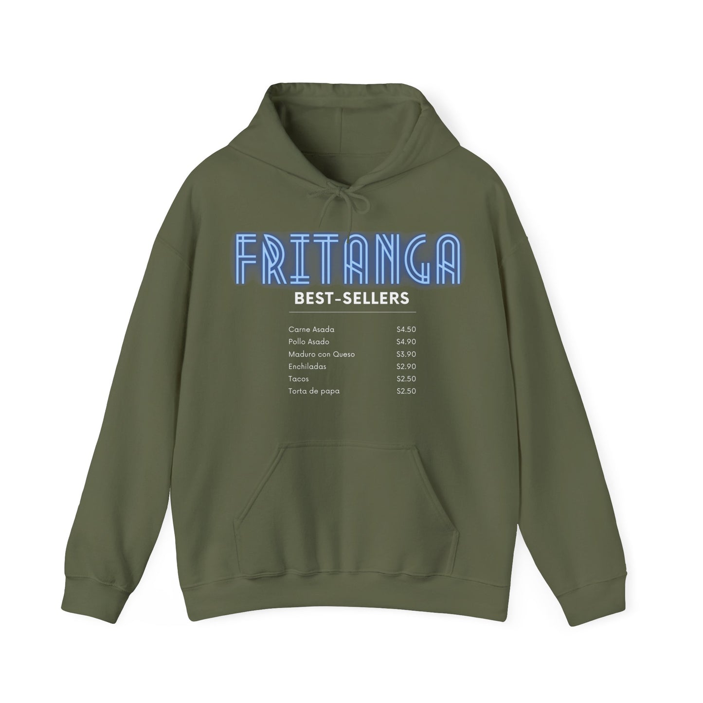 Dark Fritanga Menu Unisex Heavy Blend™ Hooded Sweatshirt