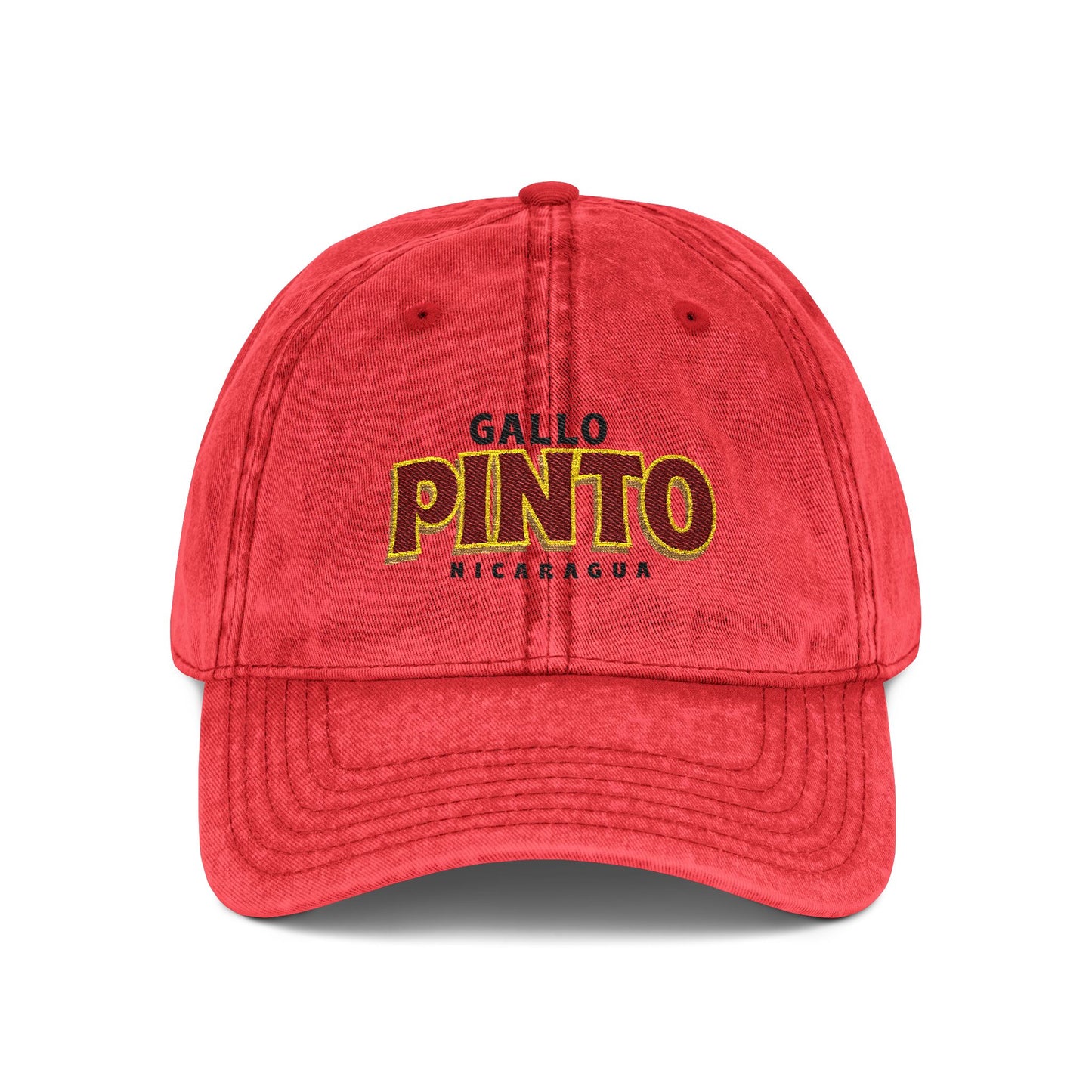 Gallo Pinto Nicaragua Vintage Embroidered Cap