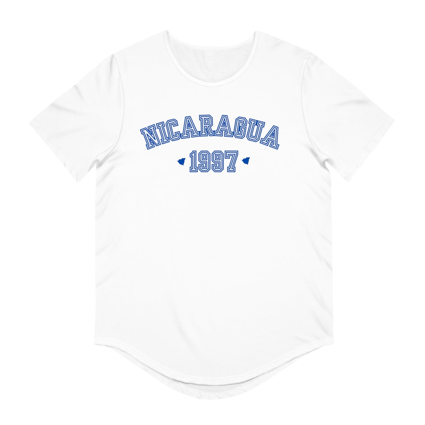 Nicaragua 1997's Men's Jersey Curved Hem Tee