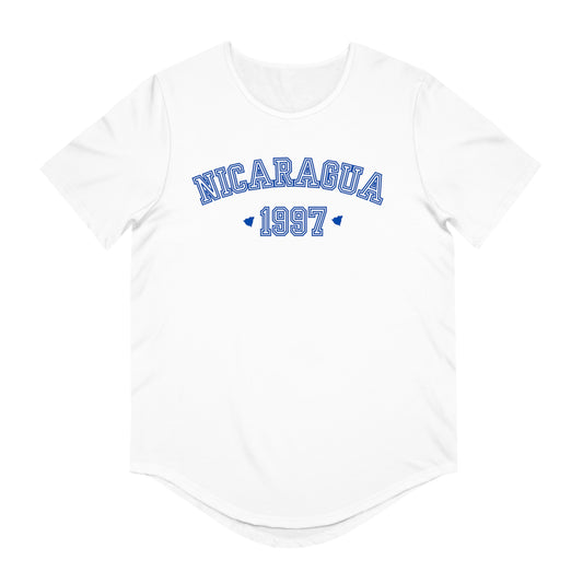 Nicaragua 1997's Men's Jersey Curved Hem Tee