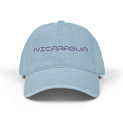 Nicaragua Embroidered Denim Hat