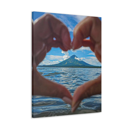 Volcan Corazón Canvas