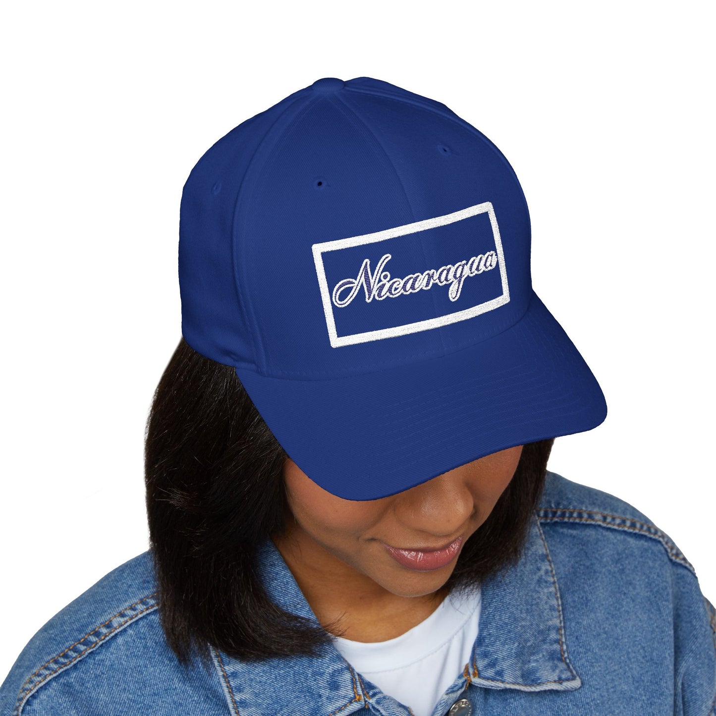 Nicaragua Embroidered Closed-Back Cap