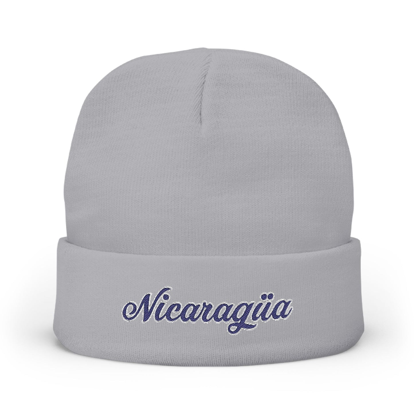 Nicaragua Embroidered Knit Beanie