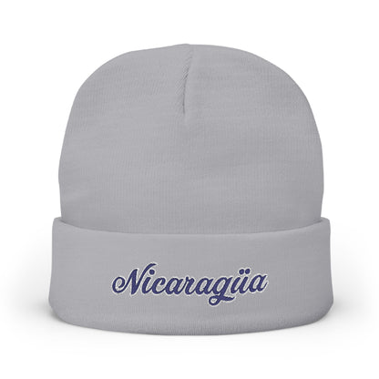 Nicaragua Embroidered Knit Beanie