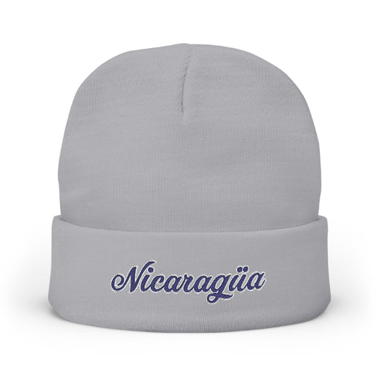 Nicaragua Embroidered Knit Beanie
