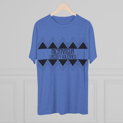 Lagos y Volcanes Minimalista Unisex Tri-Blend Crew Tee