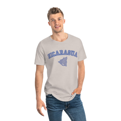 Nicaragua Men's Jersey Curved Hem Tee