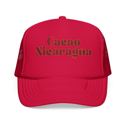 Cacao Nicaragua Embroidered Foam Trucker Hat