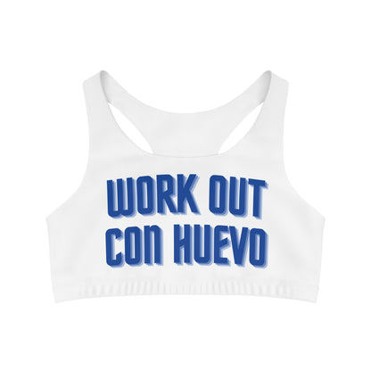 Work Out Con Huevo Seamless Sports Bra