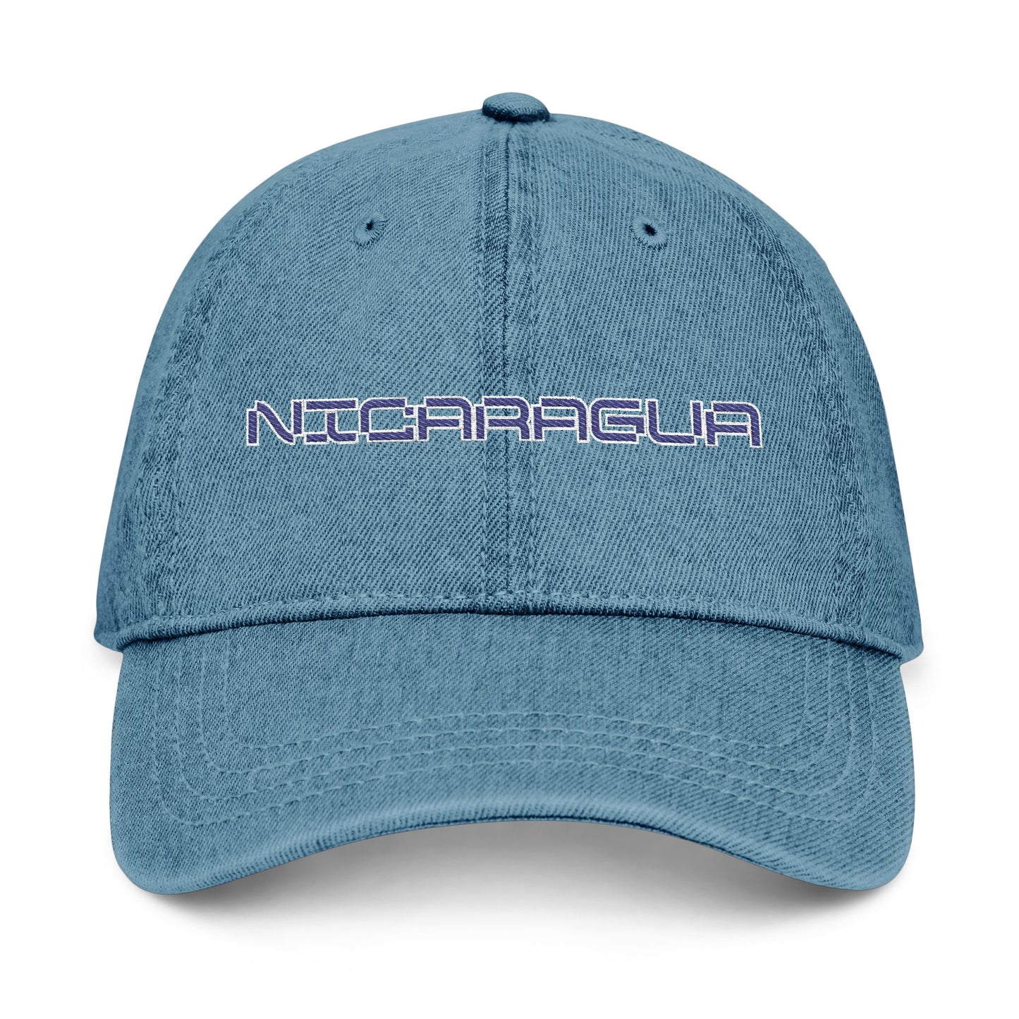 Nicaragua Embroidered Denim Hat