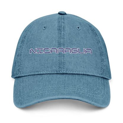Nicaragua Embroidered Denim Hat