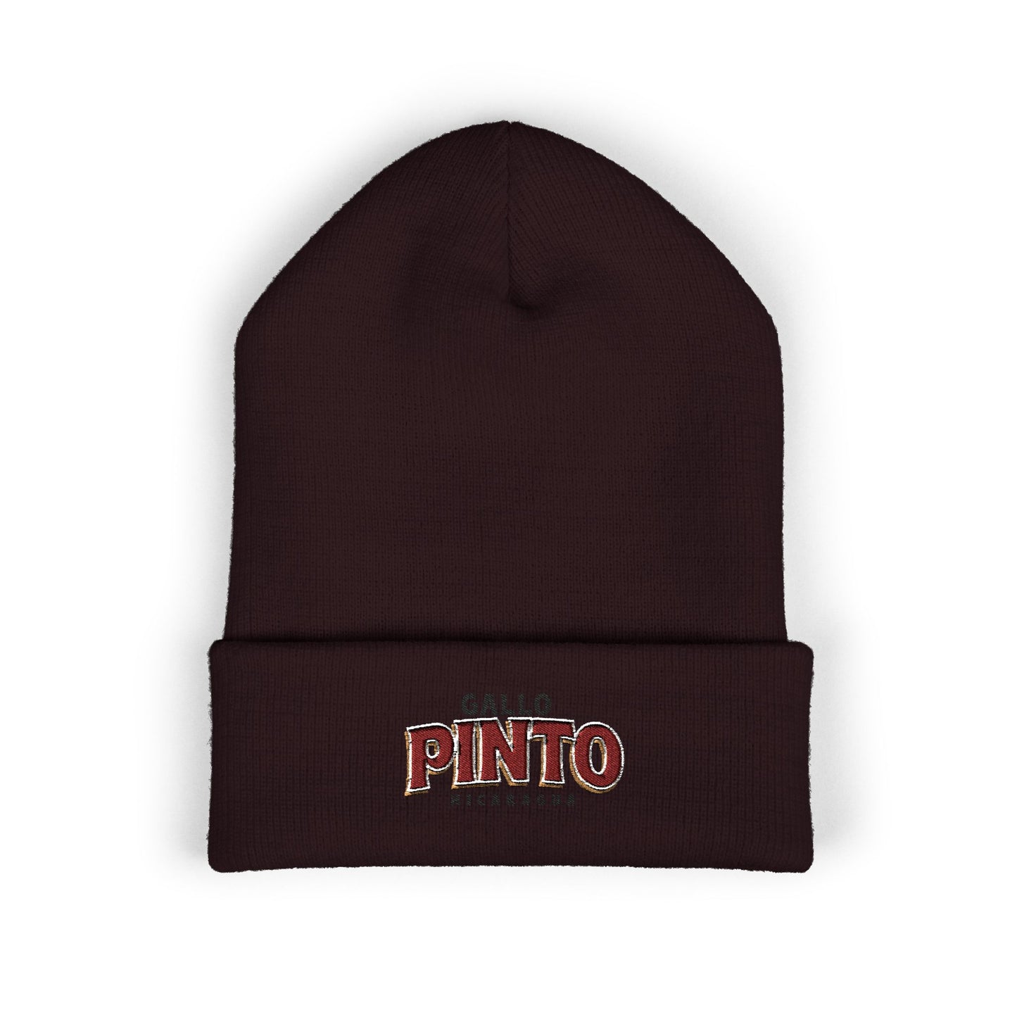 Gallo Pinto Embroidered Cuffed Beanie