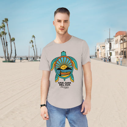 San Juan del Sur Turtle Men's Jersey Curved Hem Tee