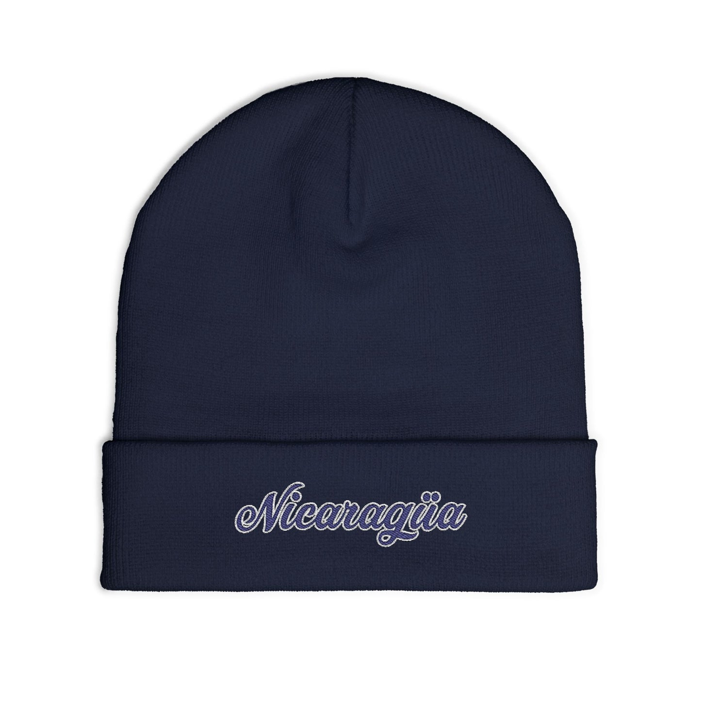 Nicaragua Embroidered Knit Beanie