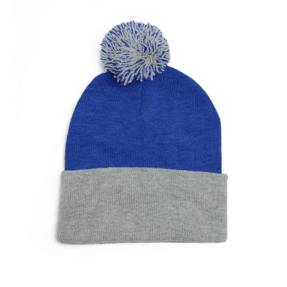 Nicaragua Pom-Pom Knit Beanie Embroidered