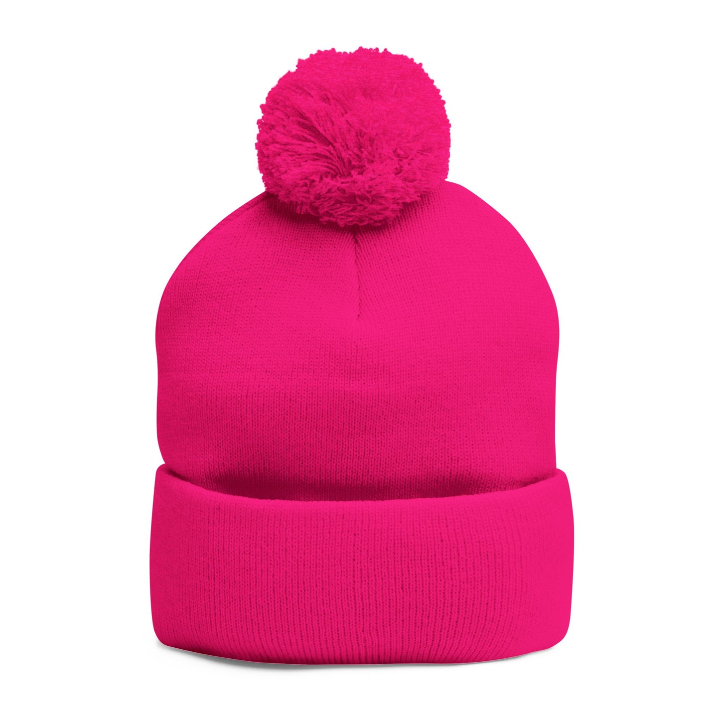 Nicaragua Pom-Pom Knit Beanie Embroidered