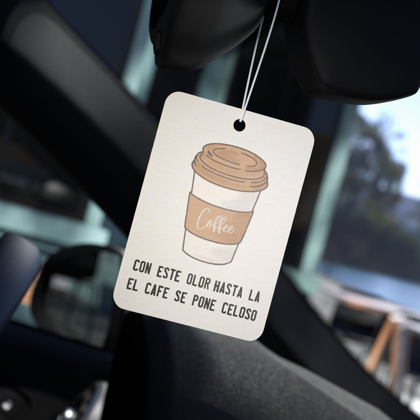 Hasta El Cafe Car Air Freshener