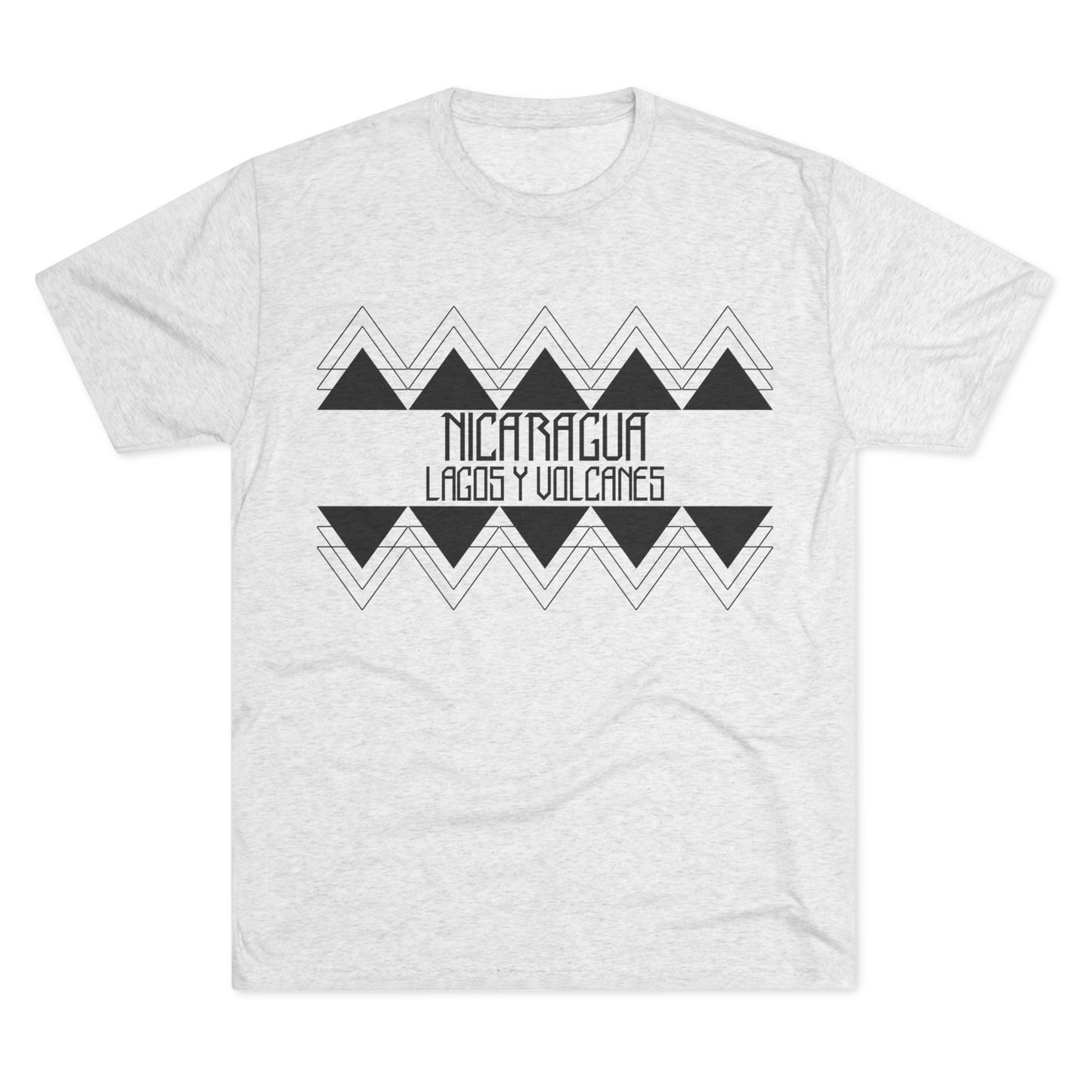 Lagos y Volcanes Minimalista Unisex Tri-Blend Crew Tee