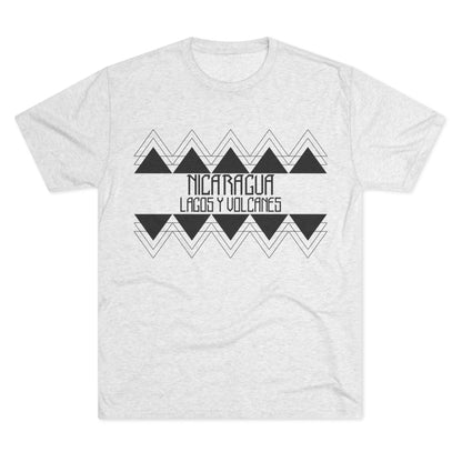 Lagos y Volcanes Minimalista Unisex Tri-Blend Crew Tee