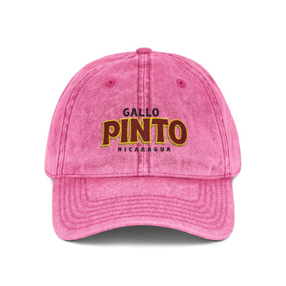 Gallo Pinto Nicaragua Vintage Embroidered Cap