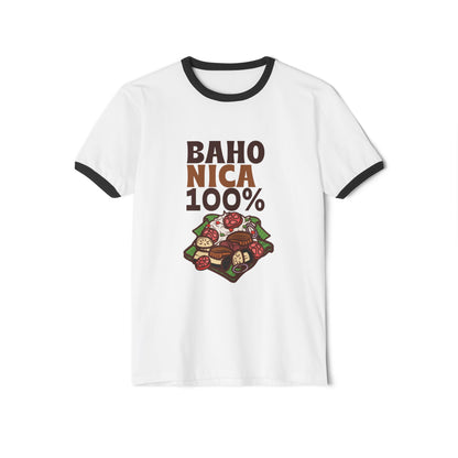 Baho Nica Unisex Cotton Ringer T-Shirt