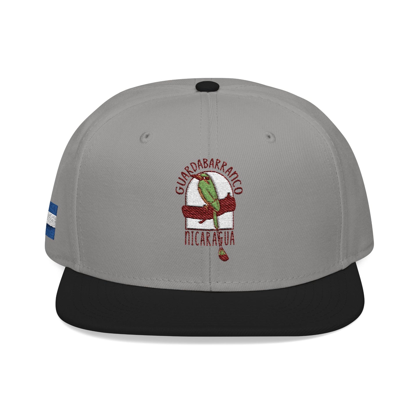 Nicaragua Flag Embroidered Snapback Hat