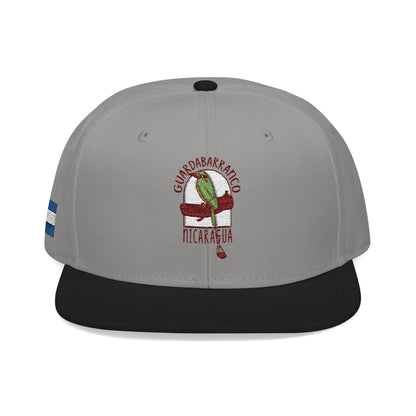 Nicaragua Flag Embroidered Snapback Hat