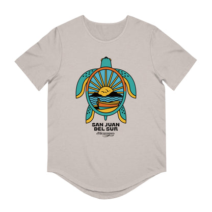 San Juan del Sur Turtle Men's Jersey Curved Hem Tee