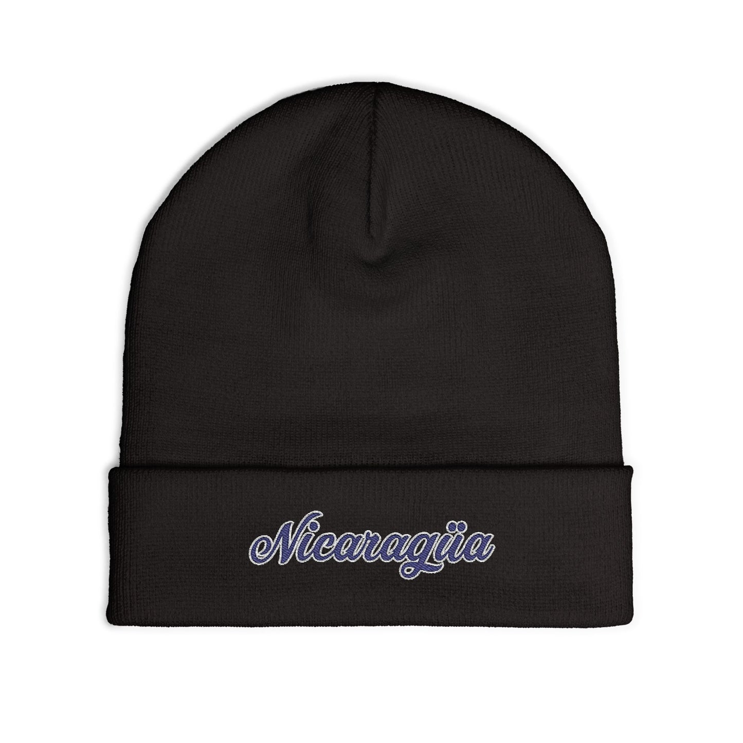 Nicaragua Embroidered Knit Beanie