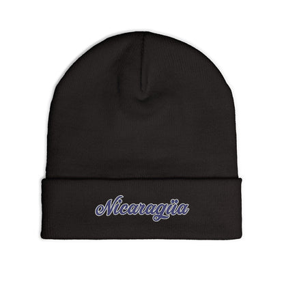 Nicaragua Embroidered Knit Beanie
