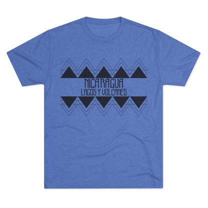 Lagos y Volcanes Minimalista Unisex Tri-Blend Crew Tee