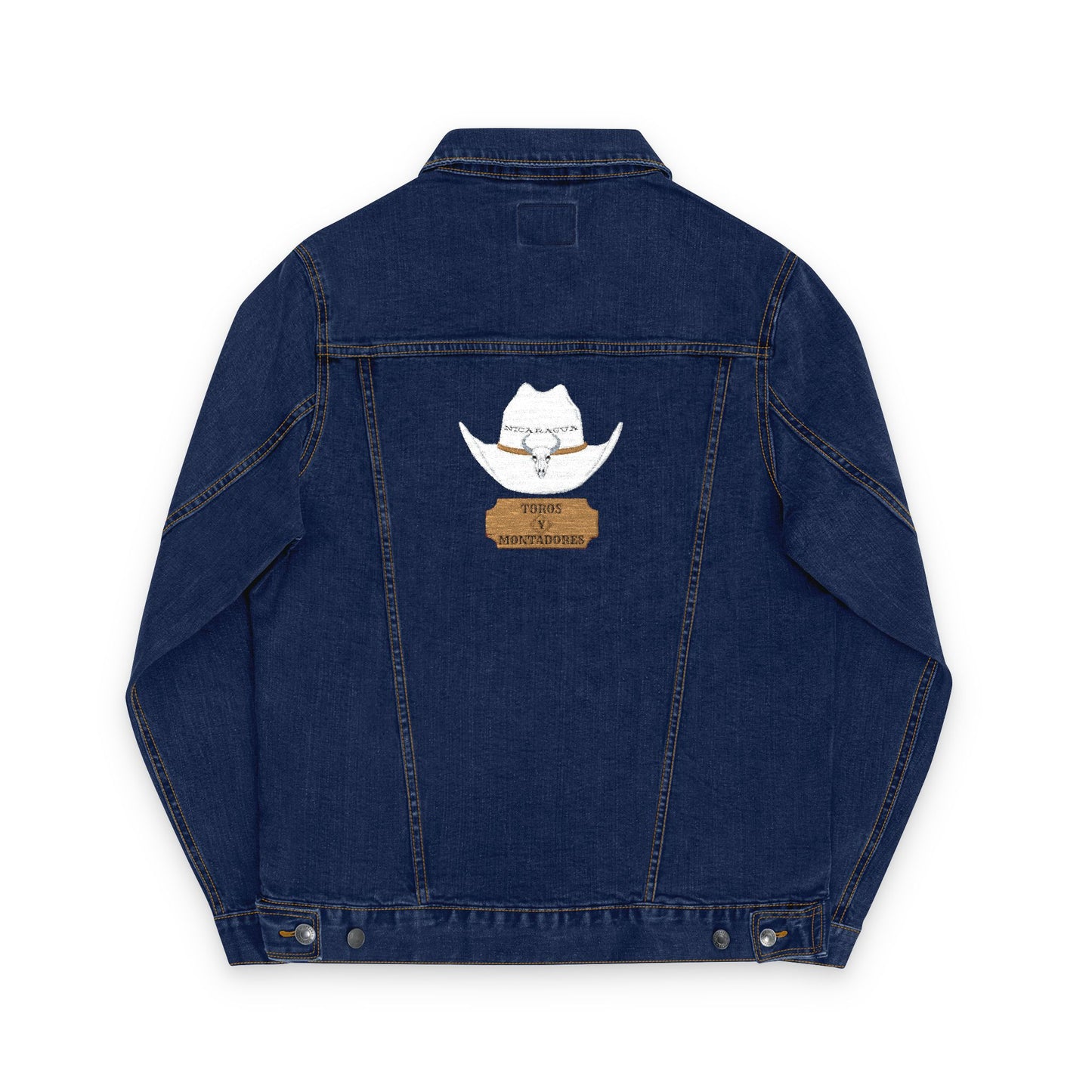 Toros y Montadores Embroidered Men's Denim Jacket