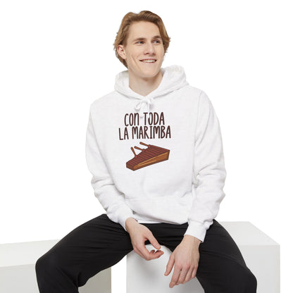 Con toda la Marimba Sudadera con capucha unisex 