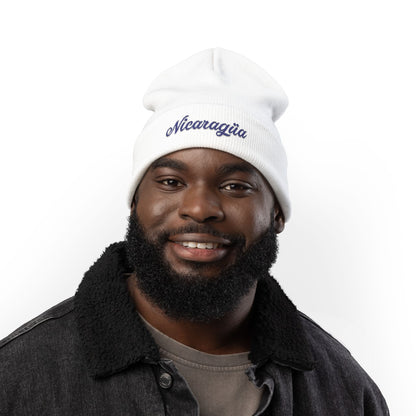 Nicaragua Embroidered Knit Beanie