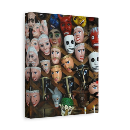 Mascaras del Gueguense Canvas