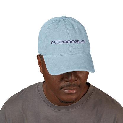 Nicaragua Embroidered Denim Hat