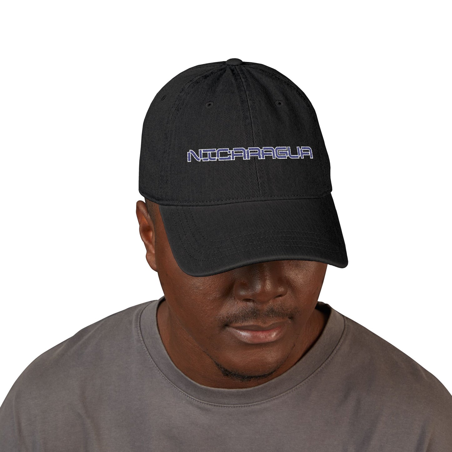 Nicaragua Embroidered Denim Hat