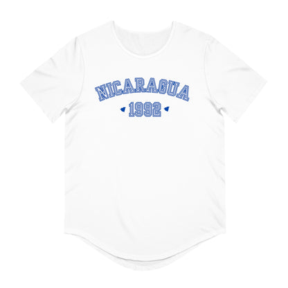 Nicaragua 1992's Men's Jersey Curved Hem Tee