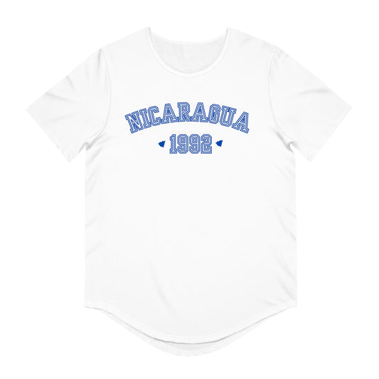 Nicaragua 1992's Men's Jersey Curved Hem Tee