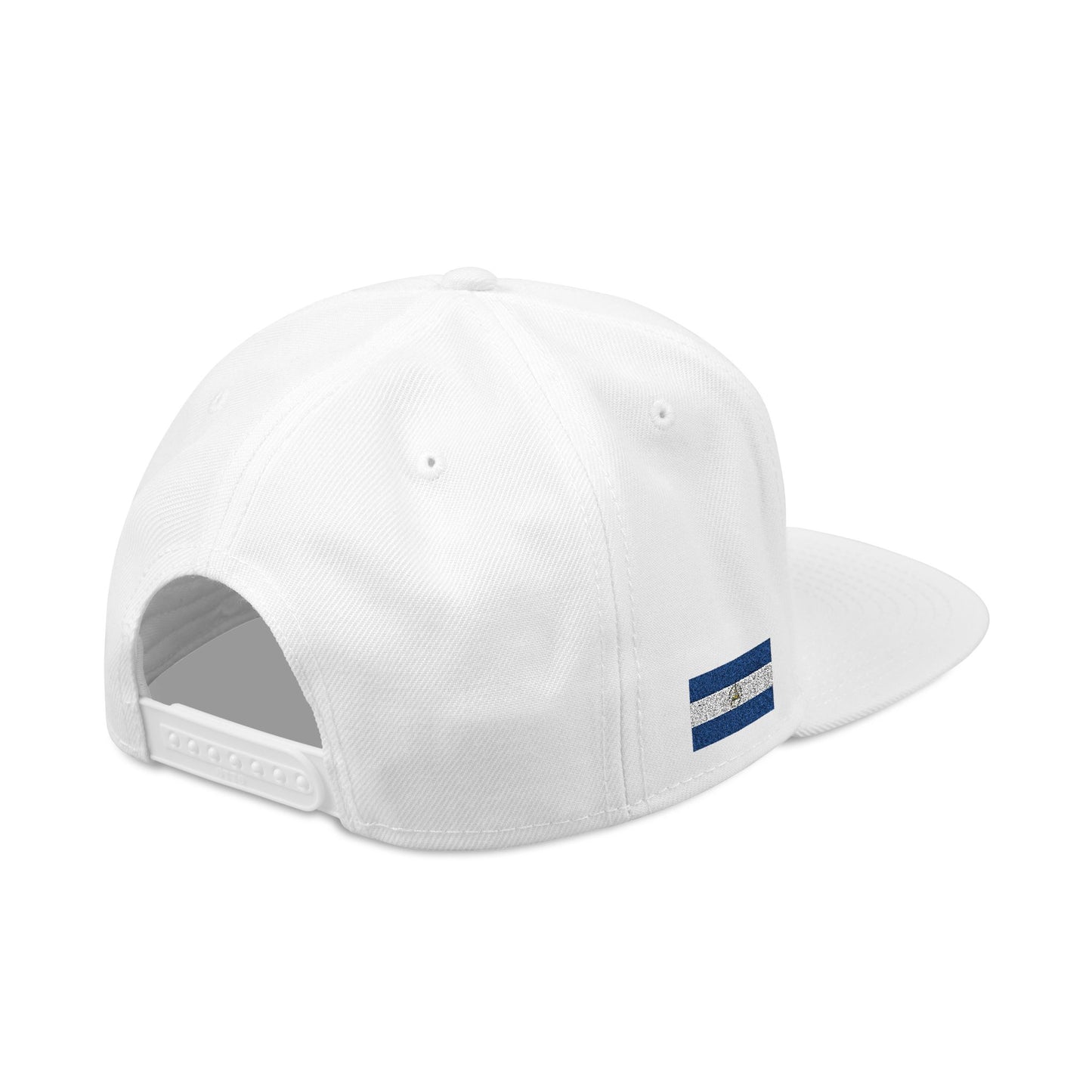 Nicaragua Flag Embroidered Snapback Hat