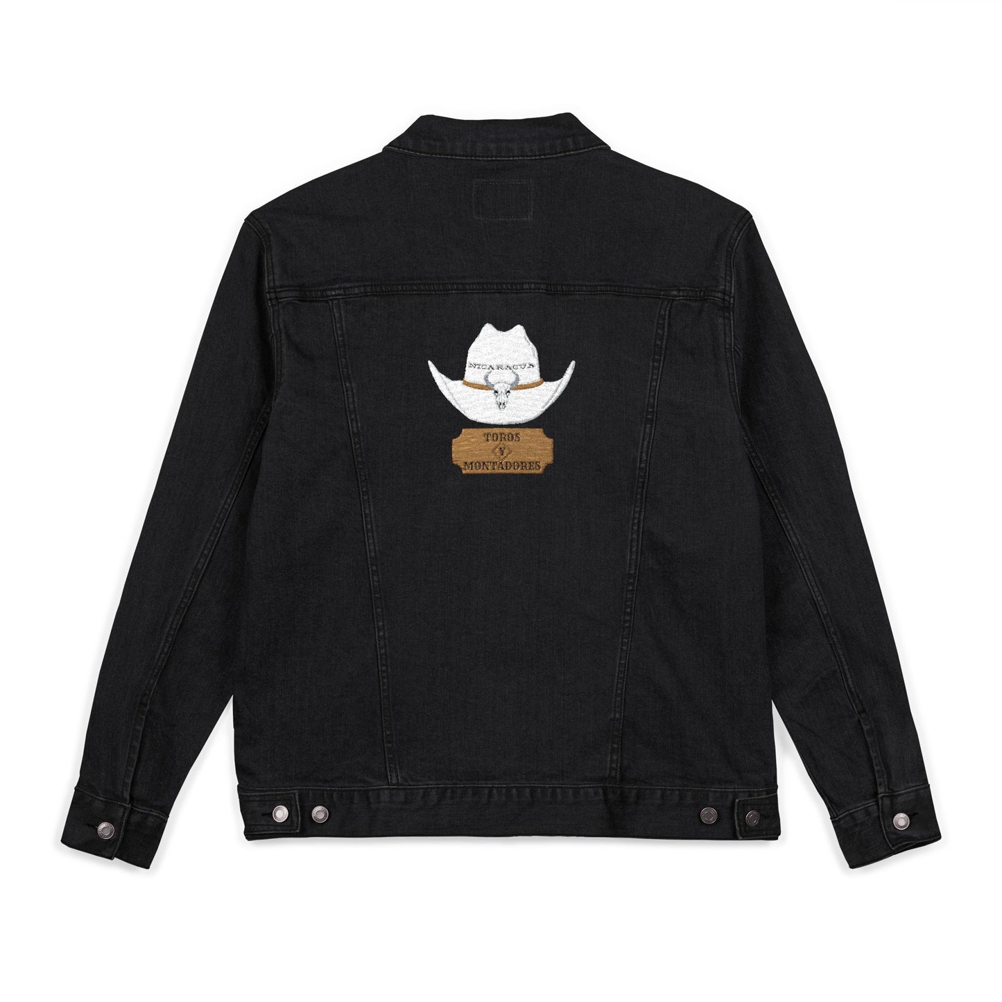 Toros y Montadores Embroidered Men's Denim Jacket