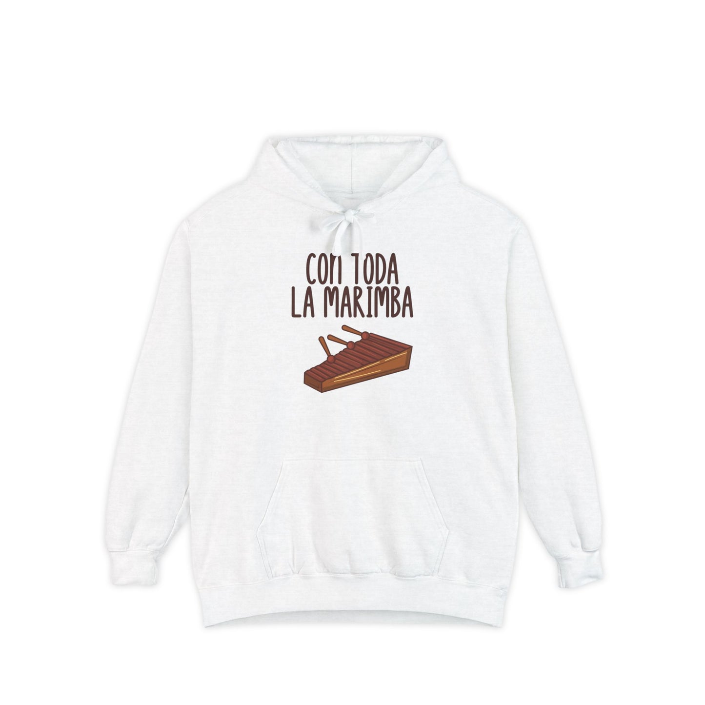 Con toda la Marimba Unisex Garment-Dyed Hoodie