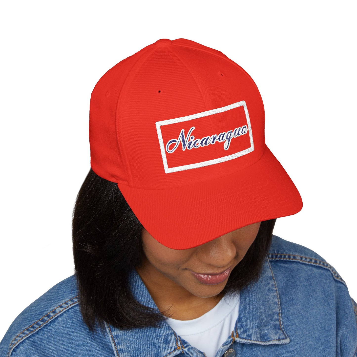 Nicaragua Embroidered Closed-Back Cap
