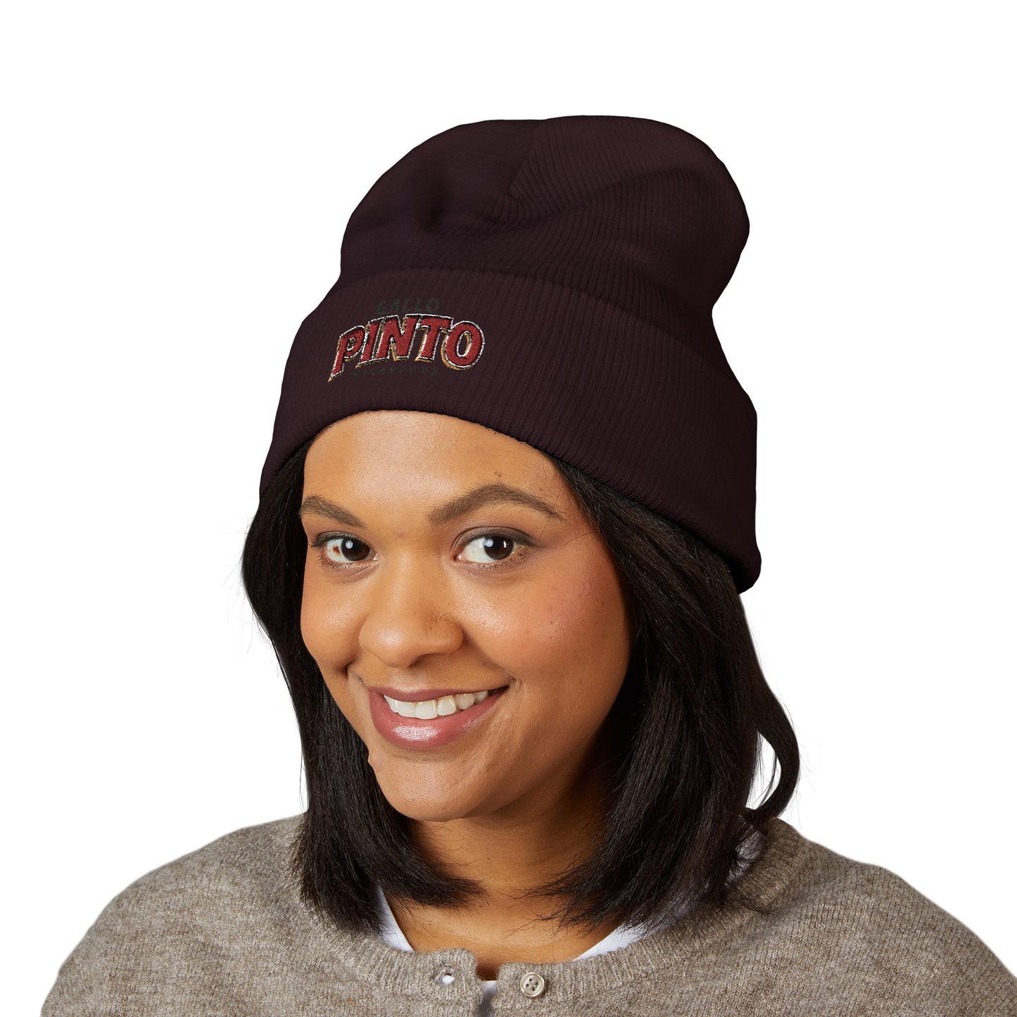 Gallo Pinto Embroidered Cuffed Beanie