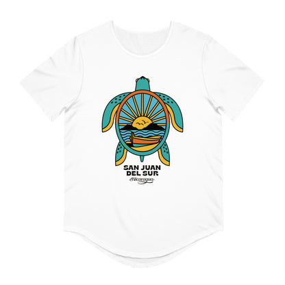 San Juan del Sur Turtle Men's Jersey Curved Hem Tee