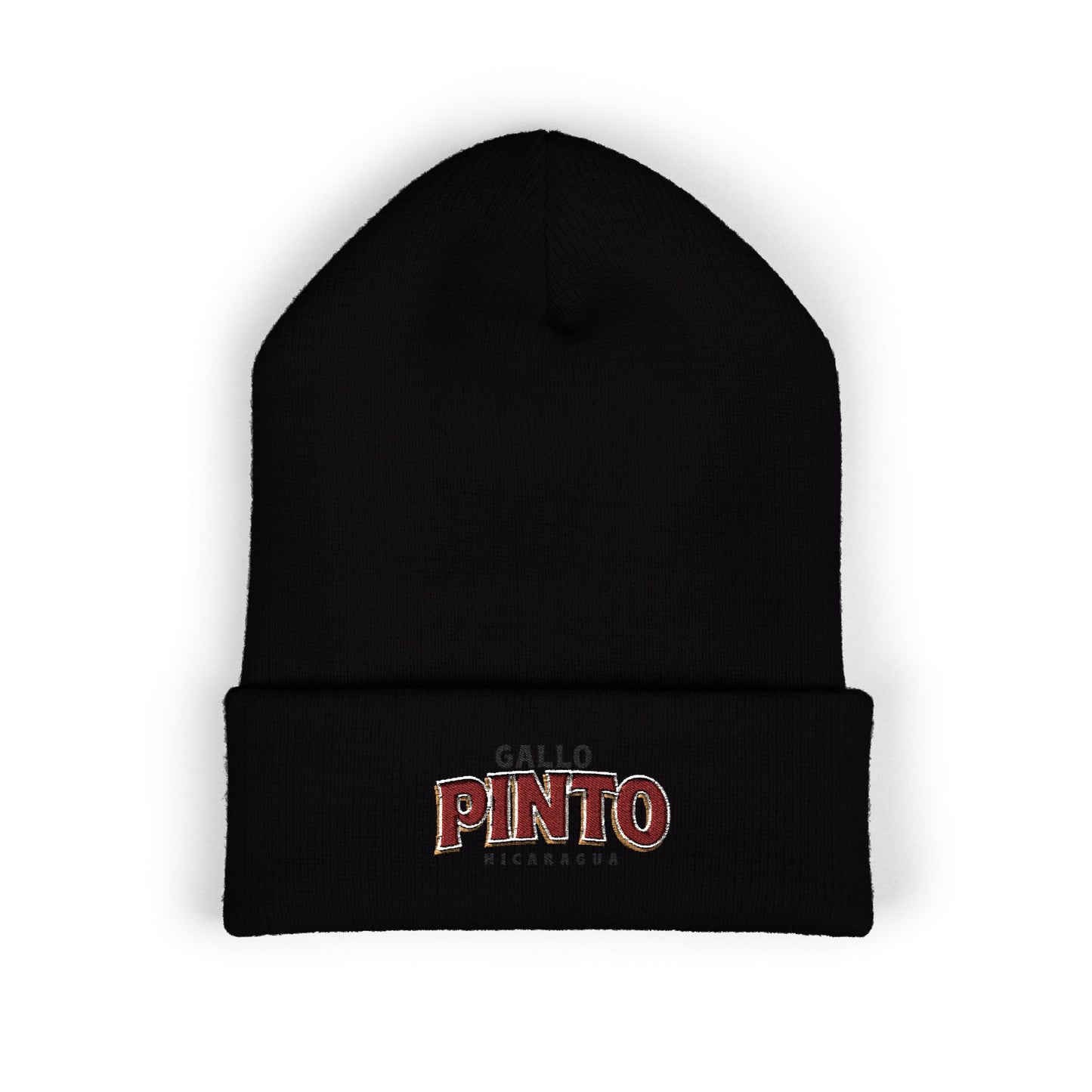 Gallo Pinto Embroidered Cuffed Beanie