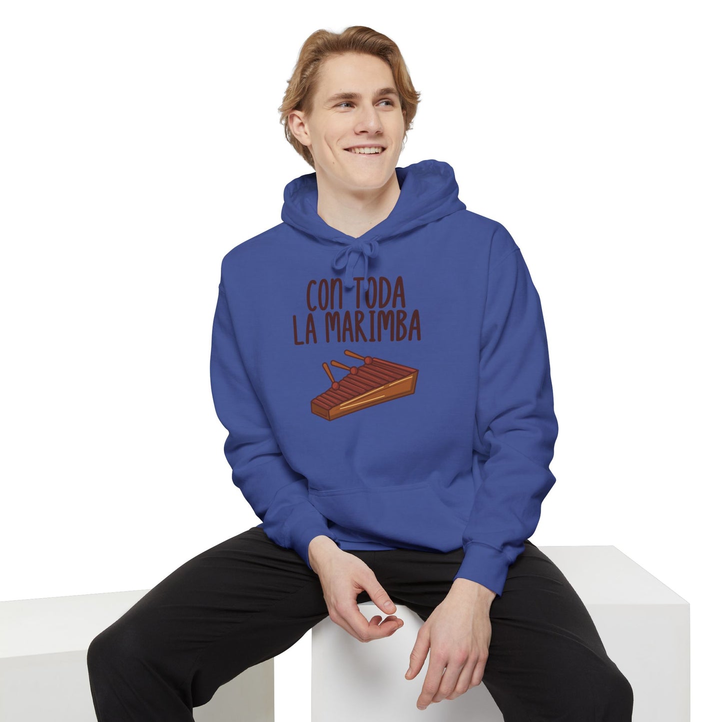 Con toda la Marimba Sudadera con capucha unisex 